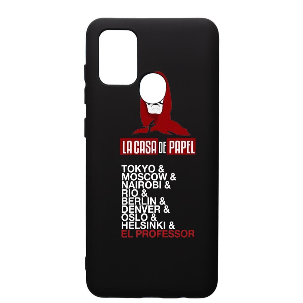 Husa de protectie Samsung Galaxy A21, La Casa De Papel, silicon, cu interiorul din material textil, protectie camera, PB296