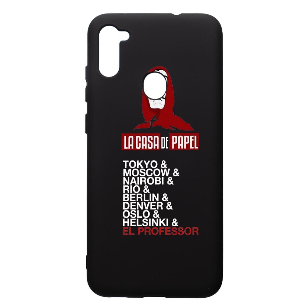 Husa de protectie Samsung Galaxy A11, La Casa De Papel, silicon, cu interiorul din material textil, protectie camera, PB296