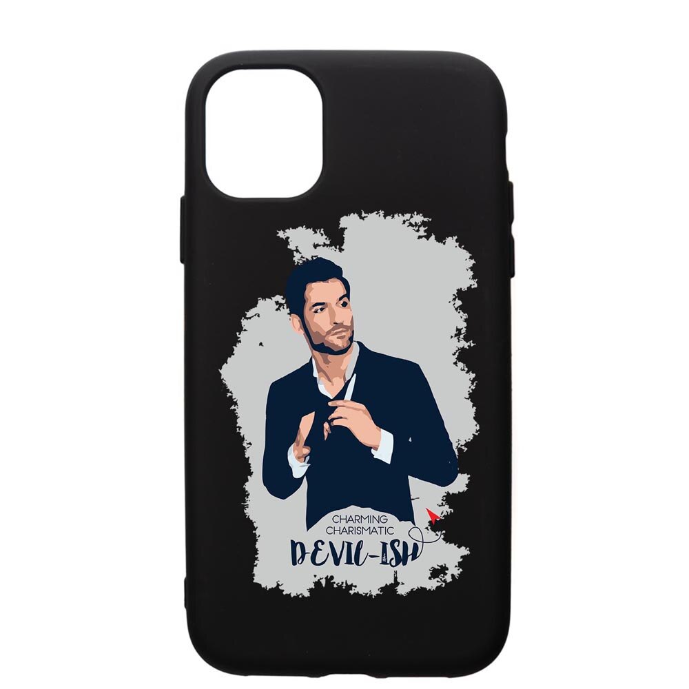 Husa de protectie Apple iPhone 12 Pro, Lucifer, silicon, cu interiorul din material textil, protectie camera, PB299