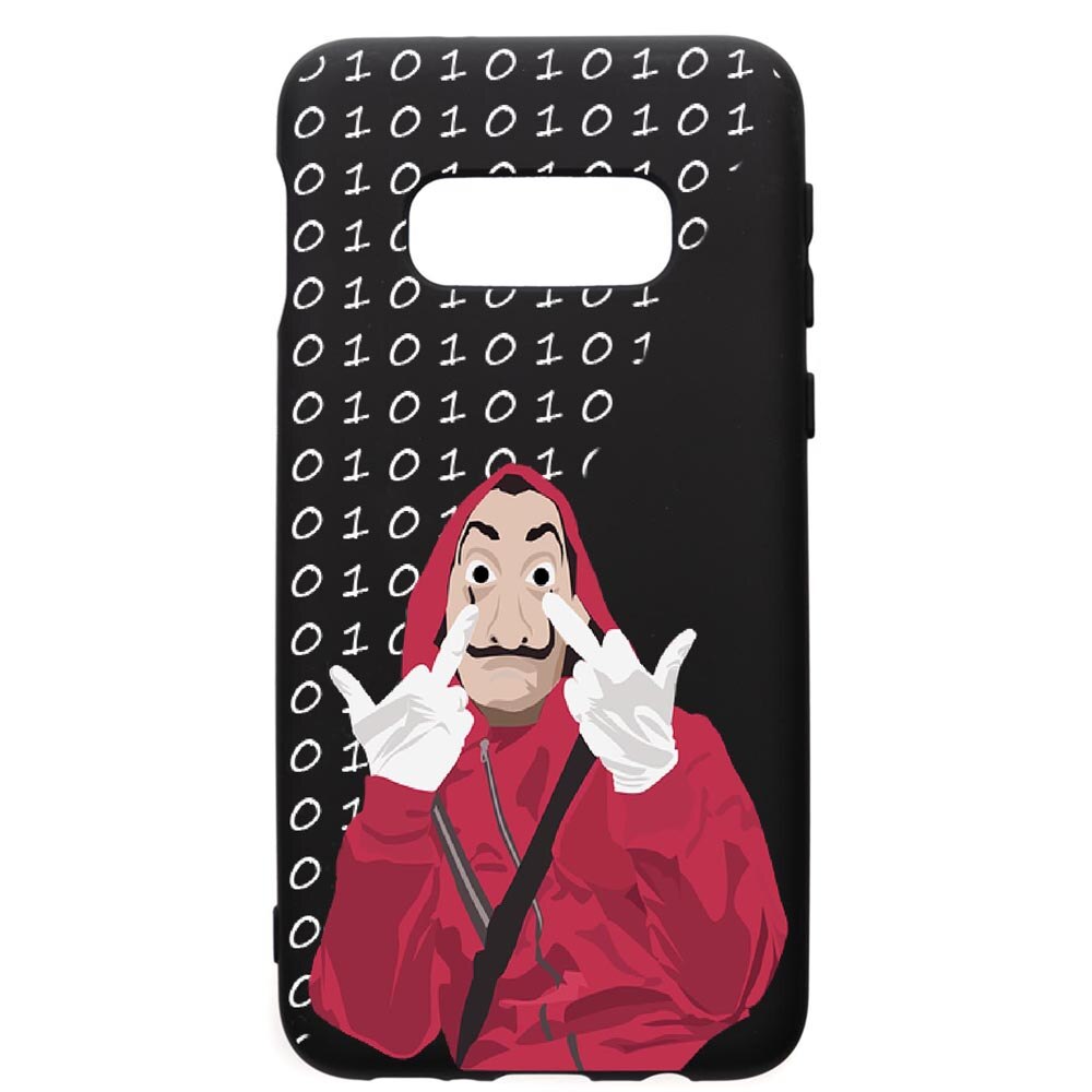 Husa de protectie Samsung Galaxy S10E, La Casa De Papel, silicon, cu interiorul din material textil, protectie camera, PB297