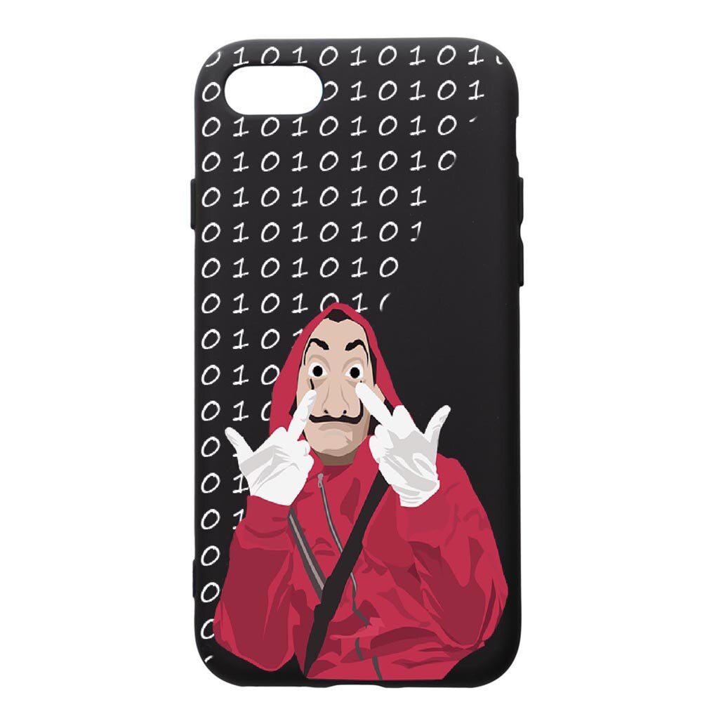 Husa de protectie Apple iPhone SE 2 / iPhone 8 / iPhone 7, La Casa De Papel, silicon, cu interiorul din material textil, protectie camera, PB297