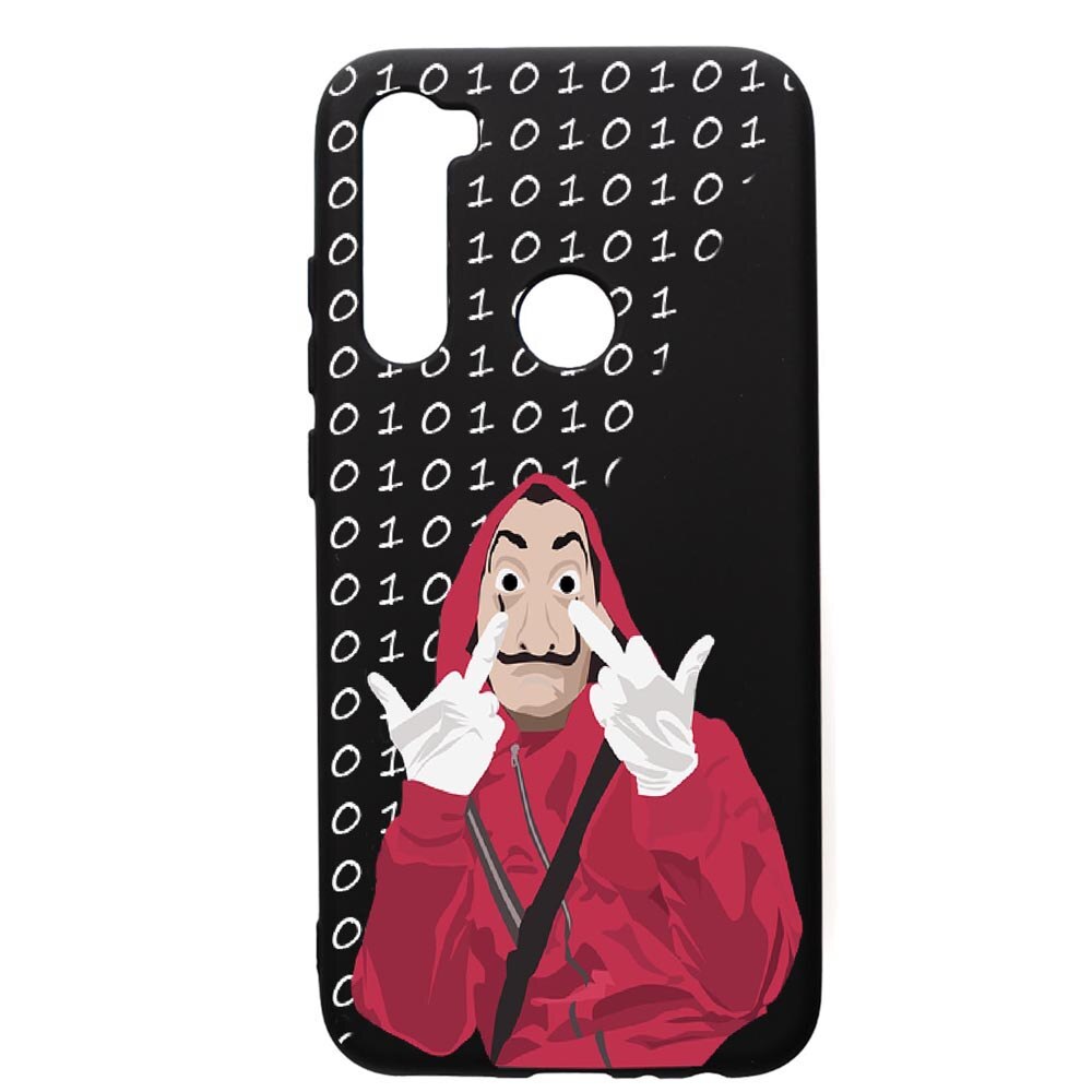 Husa de protectie Xiaomi Redmi Note 8, La Casa De Papel, silicon, cu interiorul din material textil, protectie camera, PB297