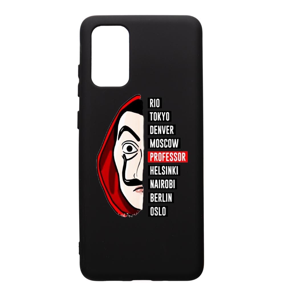 Husa de protectie Samsung Galaxy S20 Plus, La Casa De Papel, silicon, cu interiorul din material textil, protectie camera, PB302