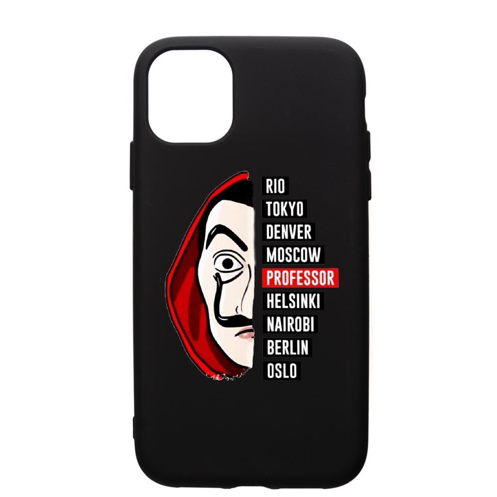 Husa de protectie Apple iPhone 12 Pro, La Casa De Papel, silicon, cu interiorul din material textil, protectie camera, PB302