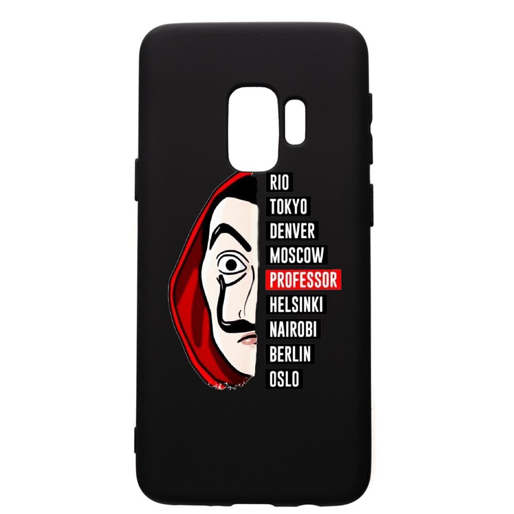 Husa de protectie Samsung Galaxy S9, La Casa De Papel, silicon, cu interiorul din material textil, protectie camera, PB302