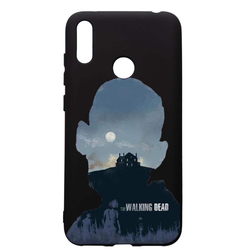 Husa de protectie Huawei Y7 2019, The Walking Dead, silicon, cu interiorul din material textil, protectie camera, PB303