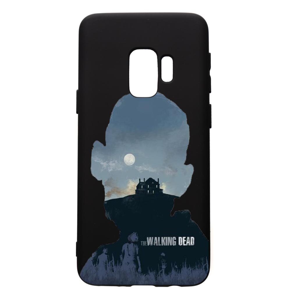 Husa de protectie Samsung Galaxy S9, The Walking Dead, silicon, cu interiorul din material textil, protectie camera, PB303