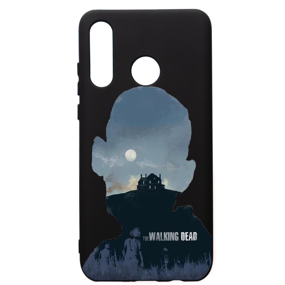 Husa de protectie Huawei P30 Lite, The Walking Dead, silicon, cu interiorul din material textil, protectie camera, PB303
