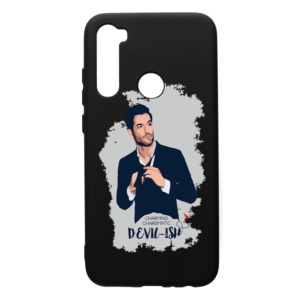 Husa de protectie Xiaomi Redmi Note 8, Lucifer, silicon, cu interiorul din material textil, protectie camera, PB299