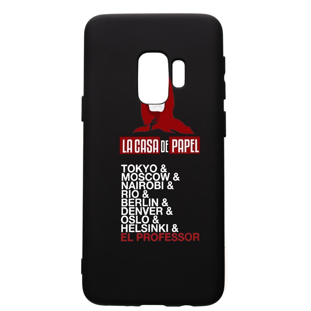 Husa de protectie Samsung Galaxy S9, La Casa De Papel, silicon, cu interiorul din material textil, protectie camera, PB296