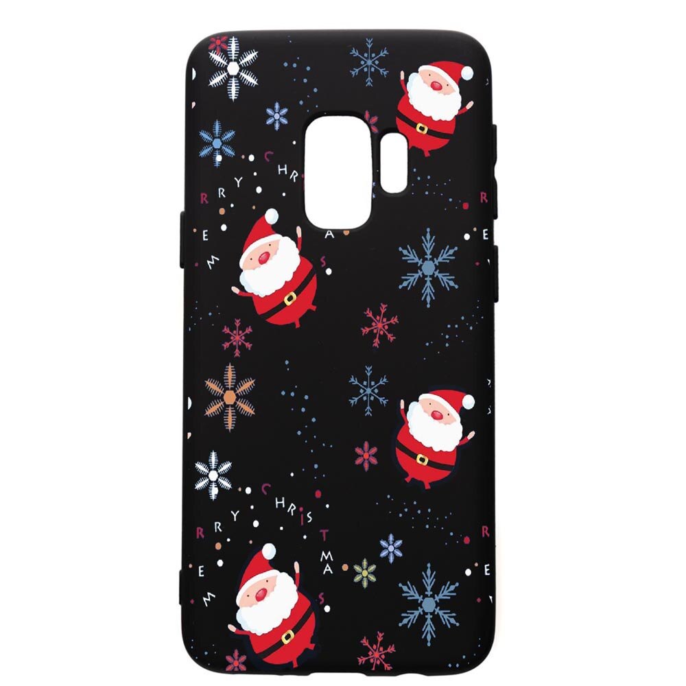 Husa de protectie Samsung Galaxy S9, Xmas, silicon, cu interiorul din material textil, protectie camera, PB308