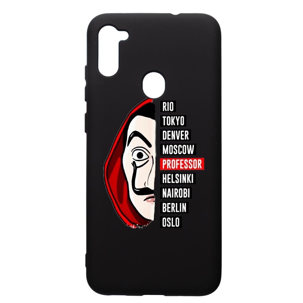 Husa de protectie Samsung Galaxy A11, La Casa De Papel, silicon, cu interiorul din material textil, protectie camera, PB302