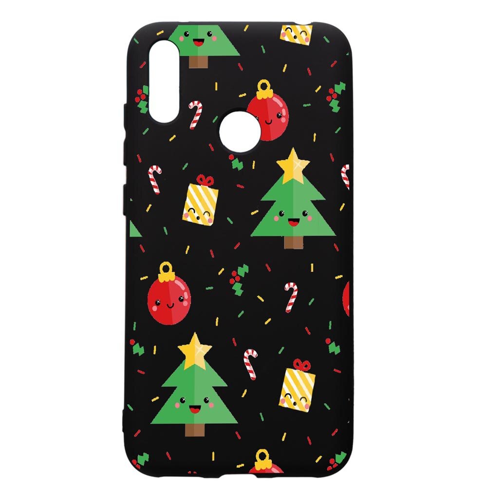 Husa de protectie Huawei Y7 2019, Xmas, silicon, cu interiorul din material textil, protectie camera, PB309