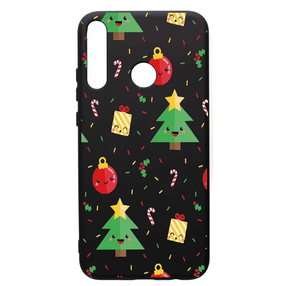 Husa de protectie Huawei P40 Lite E / Y7p, Xmas, silicon, cu interiorul din material textil, protectie camera, PB309