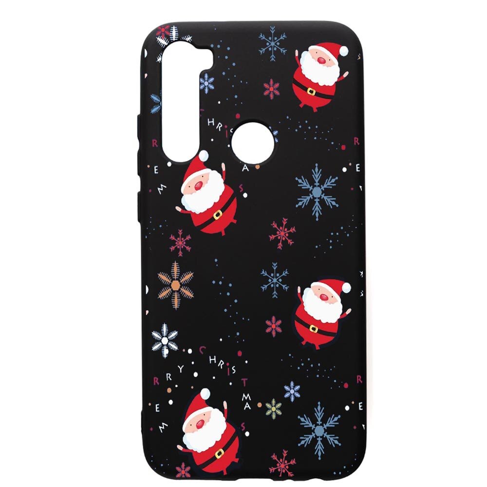 Husa de protectie Xiaomi Redmi Note 8, Xmas, silicon, cu interiorul din material textil, protectie camera, PB308