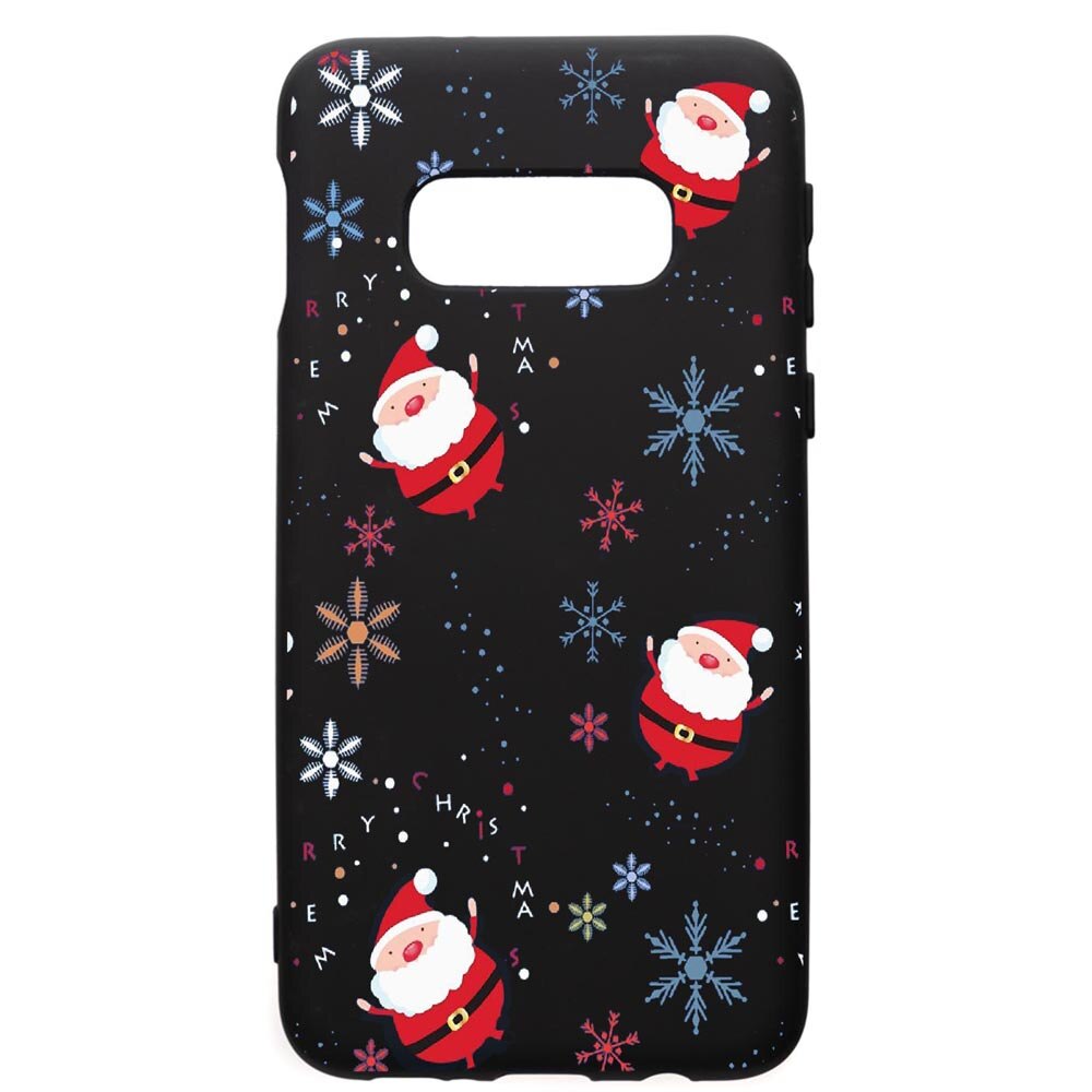 Husa de protectie Samsung Galaxy S10E, Xmas, silicon, cu interiorul din material textil, protectie camera, PB308