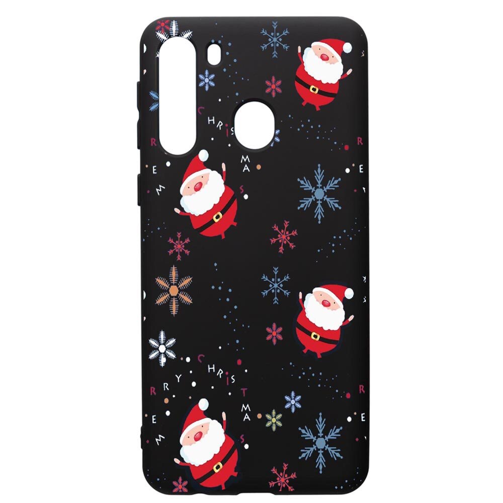 Husa de protectie Samsung Galaxy A21S, Xmas, silicon, cu interiorul din material textil, protectie camera, PB308
