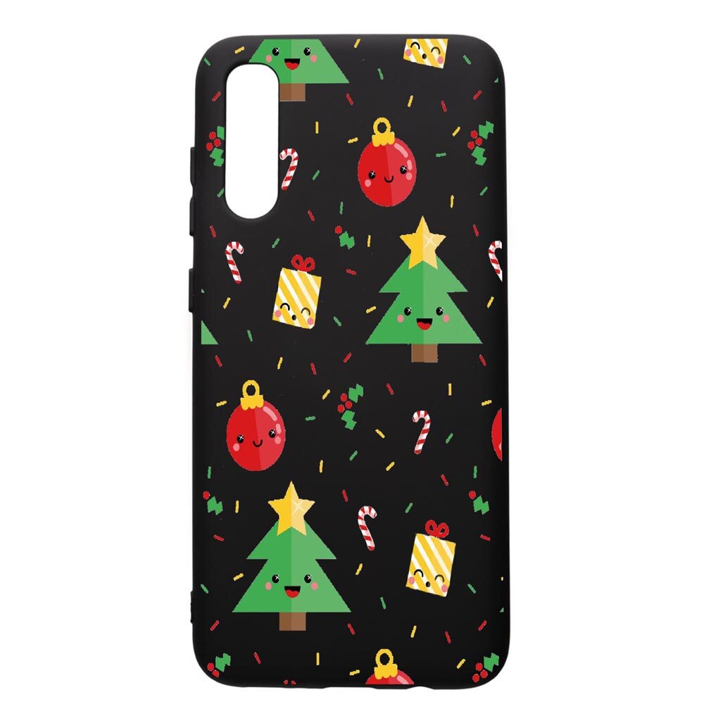 Husa de protectie Samsung Galaxy A50, Xmas, silicon, cu interiorul din material textil, protectie camera, PB309