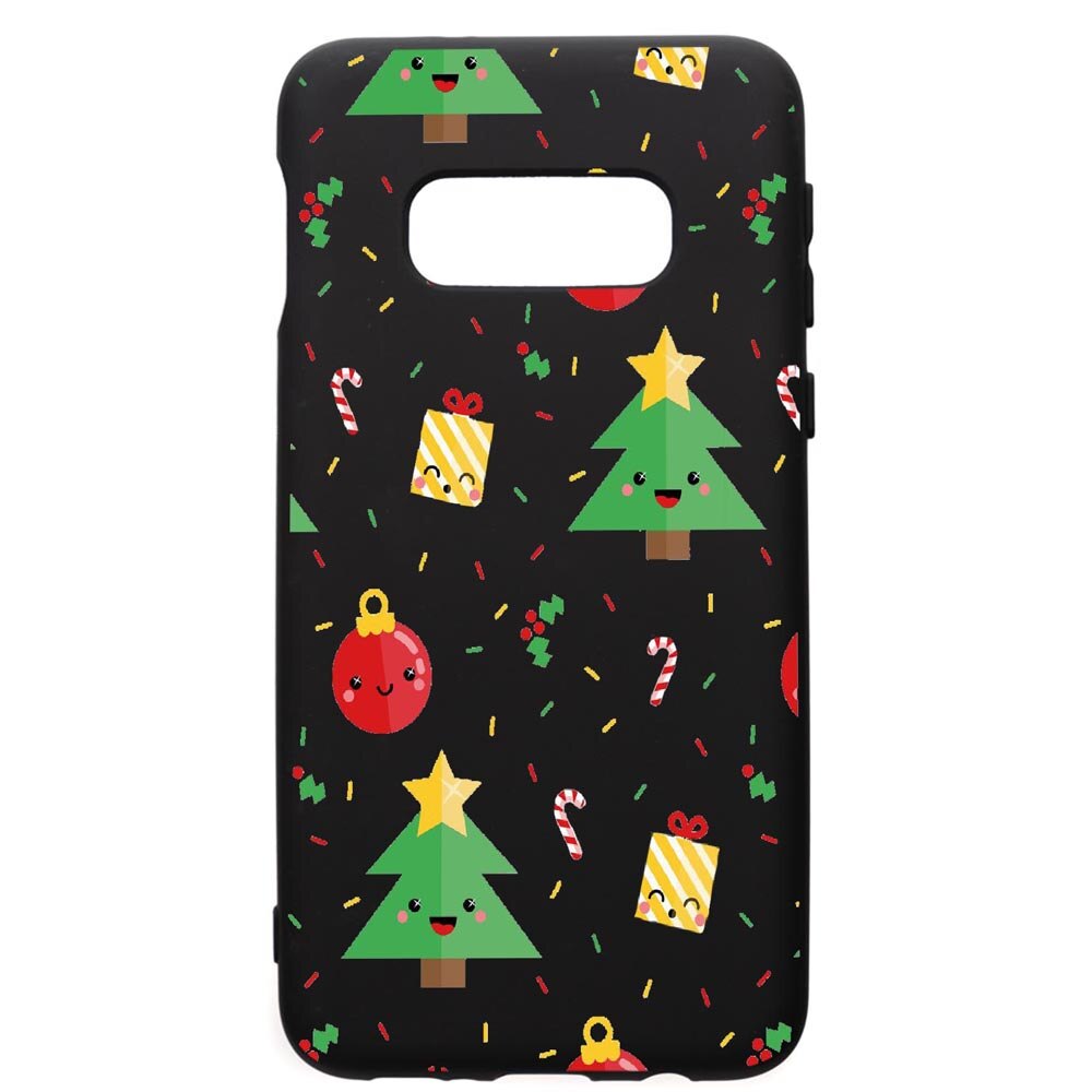 Husa de protectie Samsung Galaxy S10E, Xmas, silicon, cu interiorul din material textil, protectie camera, PB309