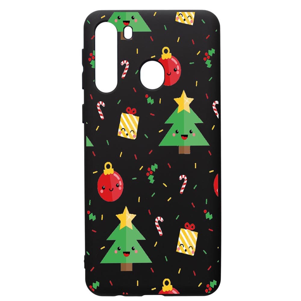 Husa de protectie Samsung Galaxy A21S, Xmas, silicon, cu interiorul din material textil, protectie camera, PB309