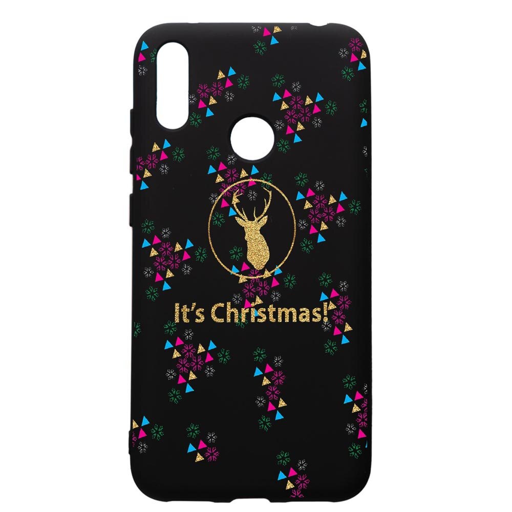 Husa de protectie Huawei Y7 2019, Xmas, silicon, cu interiorul din material textil, protectie camera, PB313