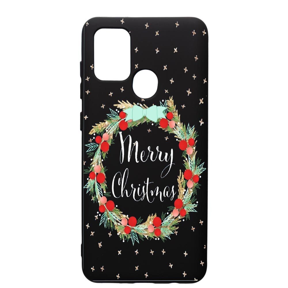 Husa de protectie Samsung Galaxy A21, Xmas, silicon, cu interiorul din material textil, protectie camera, PB312
