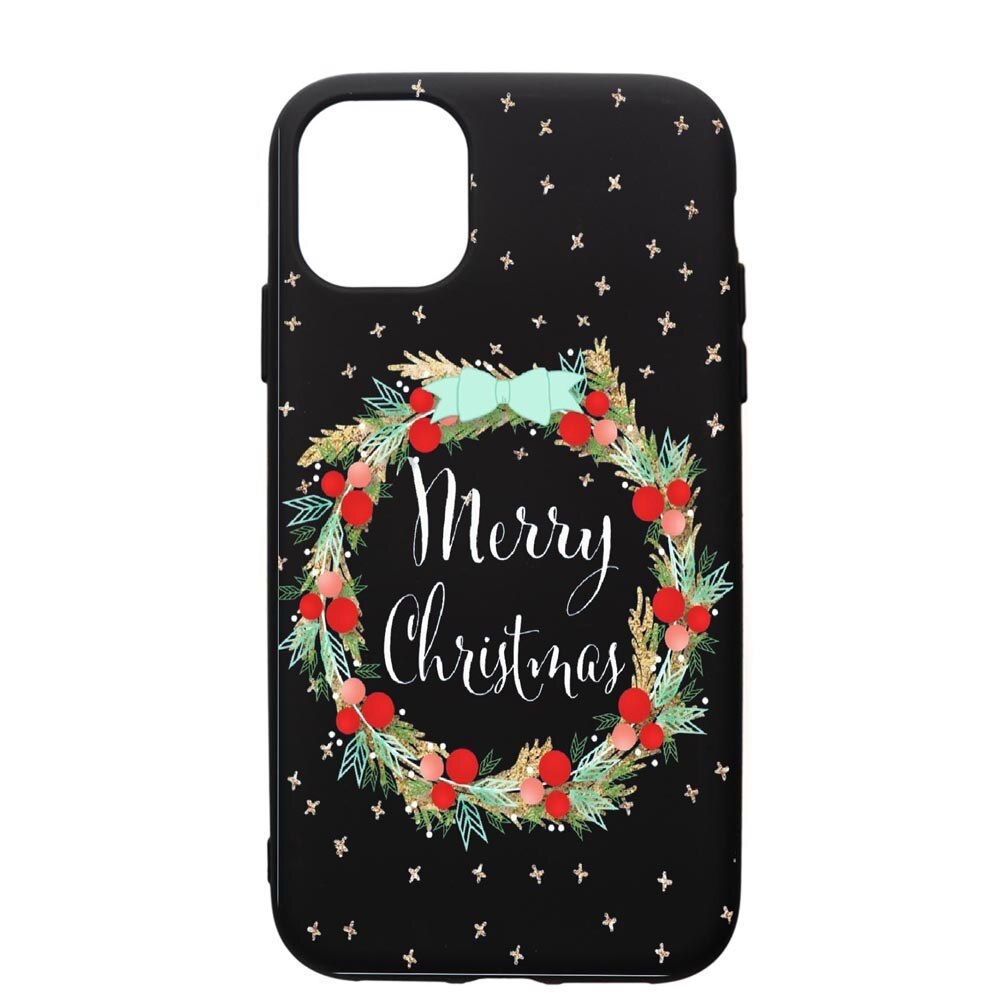 Husa de protectie Apple iPhone 11, Xmas, silicon, cu interiorul din material textil, protectie camera, PB312