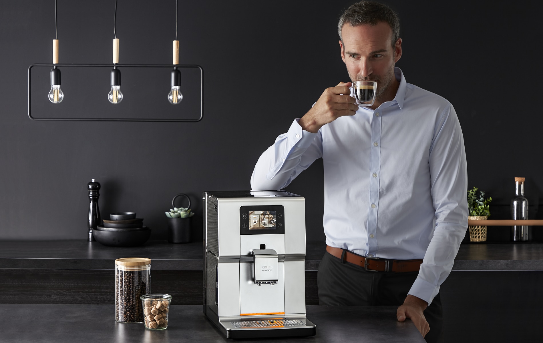 Espressor Automat Krups Intuition Preference EA875E10 1450W espressor-automat-krups-intuition-preference-ea875e10-1450w
