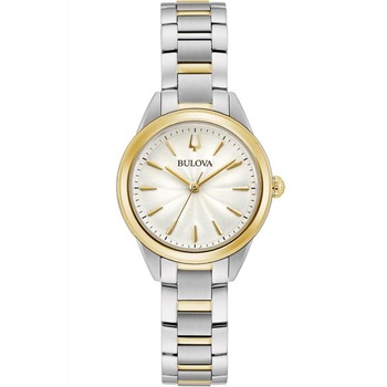 Ceas dama Bulova 98L277 Quartz Argintiu, Auriu Ceas dama Bulova 98L277 Quartz Argintiu, Auriu