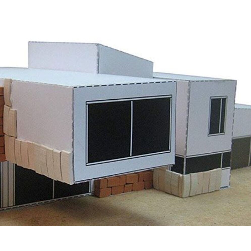 MODEL HOUSE VILLA MODERN RELLINARS. DOMUS KITS 40604 CONSTRUCTION KIT by  Domus Kits