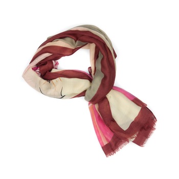 Esarfa, de dama, Buticcochet, cu imprimeu floral multicolor, 80x180 cm - ES546 Esarfa, de dama, Buticcochet, cu imprimeu floral multicolor, 80x180 cm - ES546