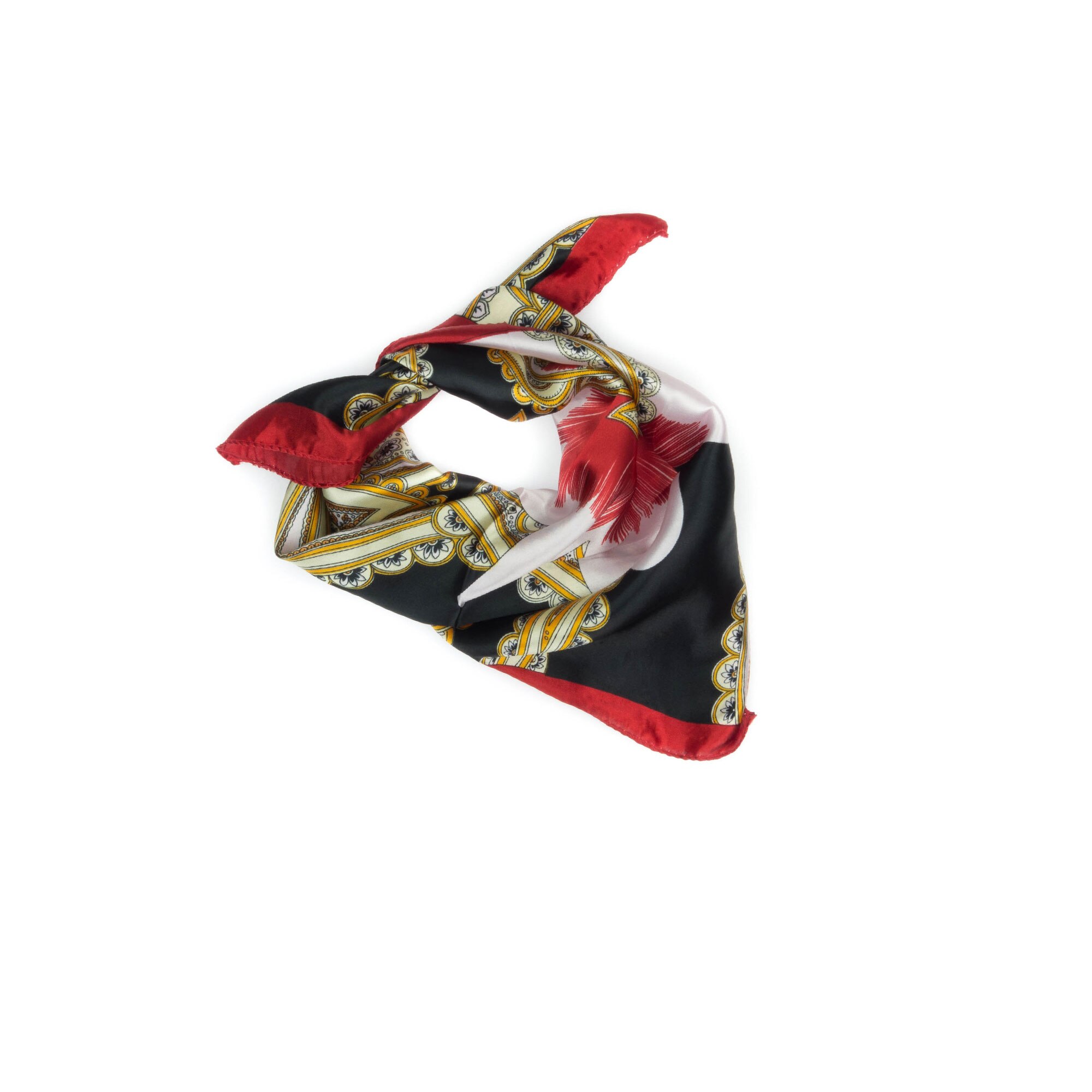 Esarfa, Batic, de dama, cu imprimeu multicolor, 50x50 cm - ES549