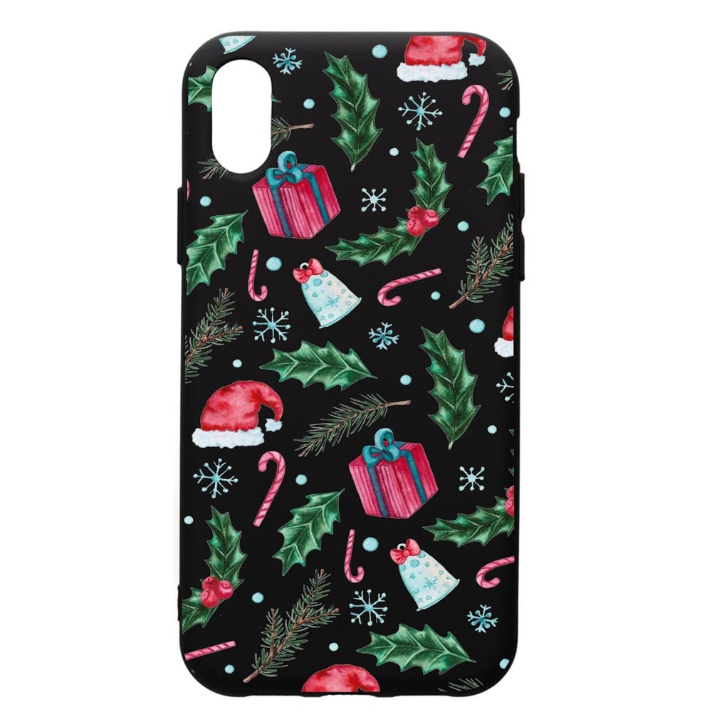 Husa de protectie Samsung Galaxy A01, Xmas, silicon, cu interiorul din material textil, protectie camera, PB314