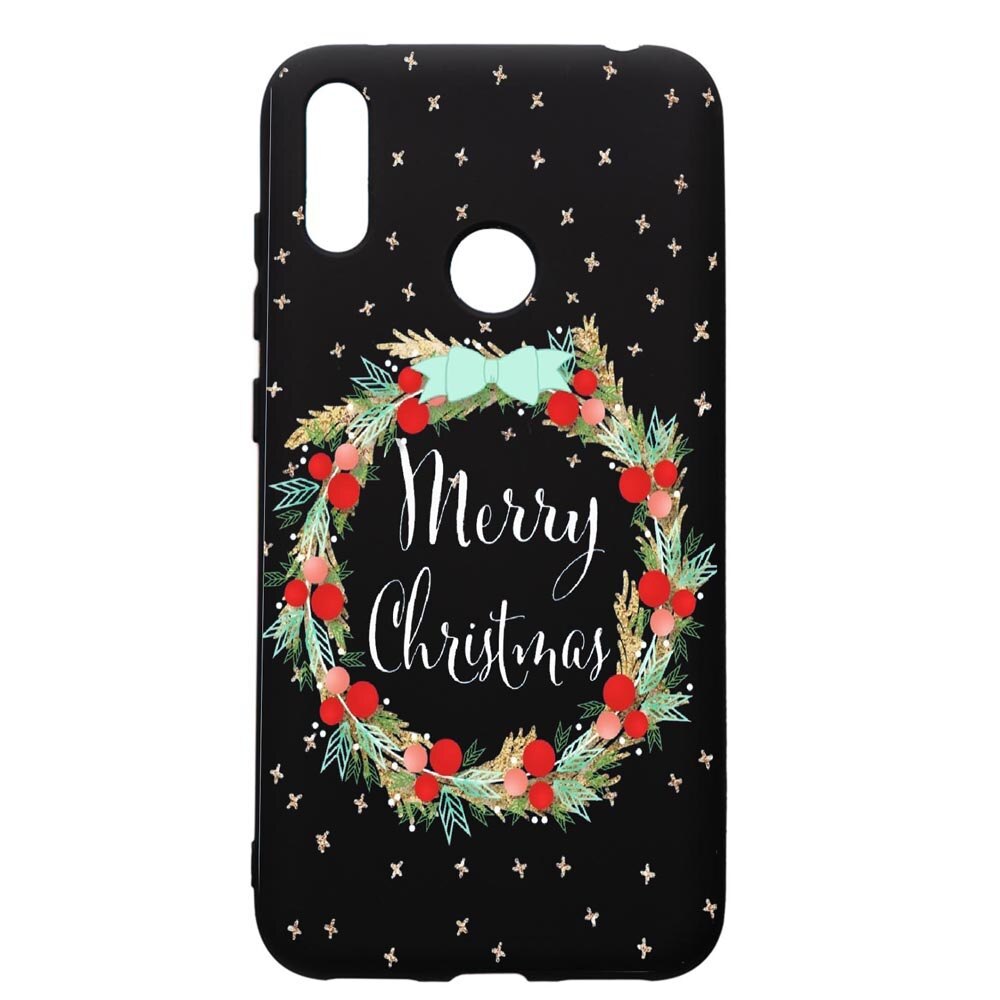 Husa de protectie Huawei Y7 2019, Xmas, silicon, cu interiorul din material textil, protectie camera, PB312