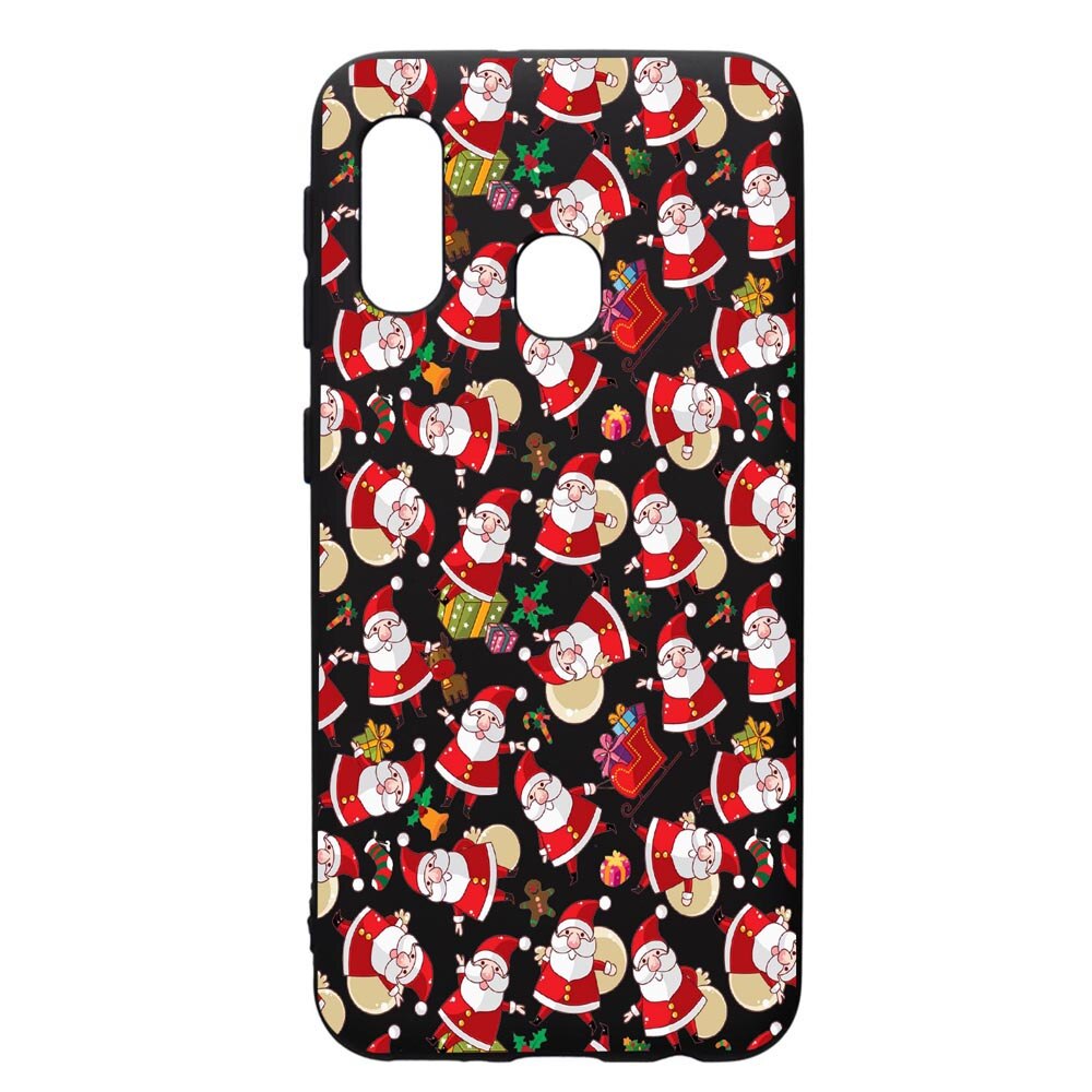 Husa de protectie Samsung Galaxy A20E, Xmas, silicon, cu interiorul din material textil, protectie camera, PB315