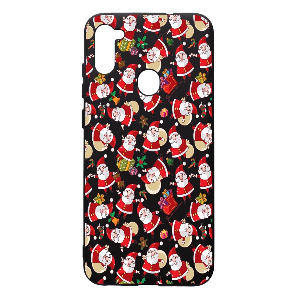 Husa de protectie Samsung Galaxy A11, Xmas, silicon, cu interiorul din material textil, protectie camera, PB315