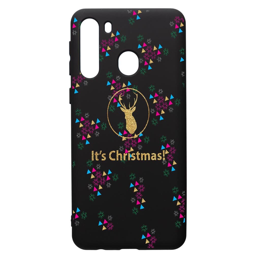 Husa de protectie Samsung Galaxy A21S, Xmas, silicon, cu interiorul din material textil, protectie camera, PB313