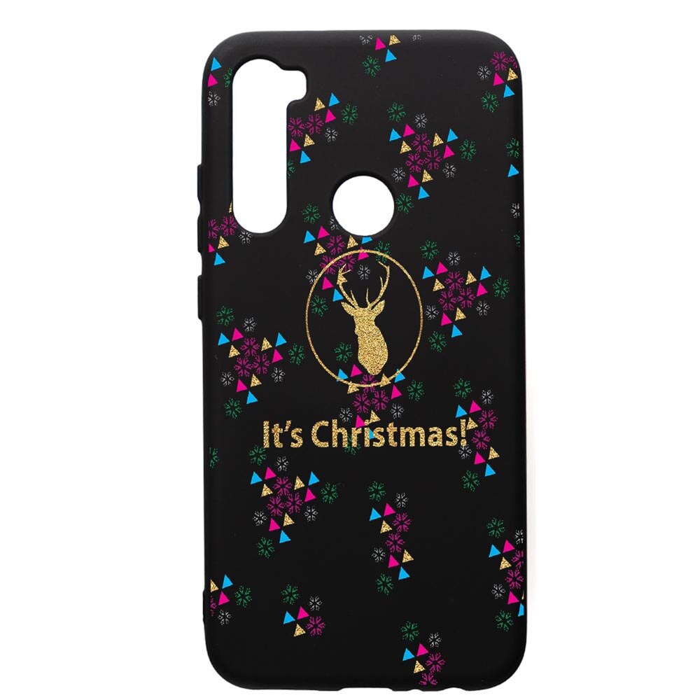 Husa de protectie Xiaomi Redmi Note 8, Xmas, silicon, cu interiorul din material textil, protectie camera, PB313