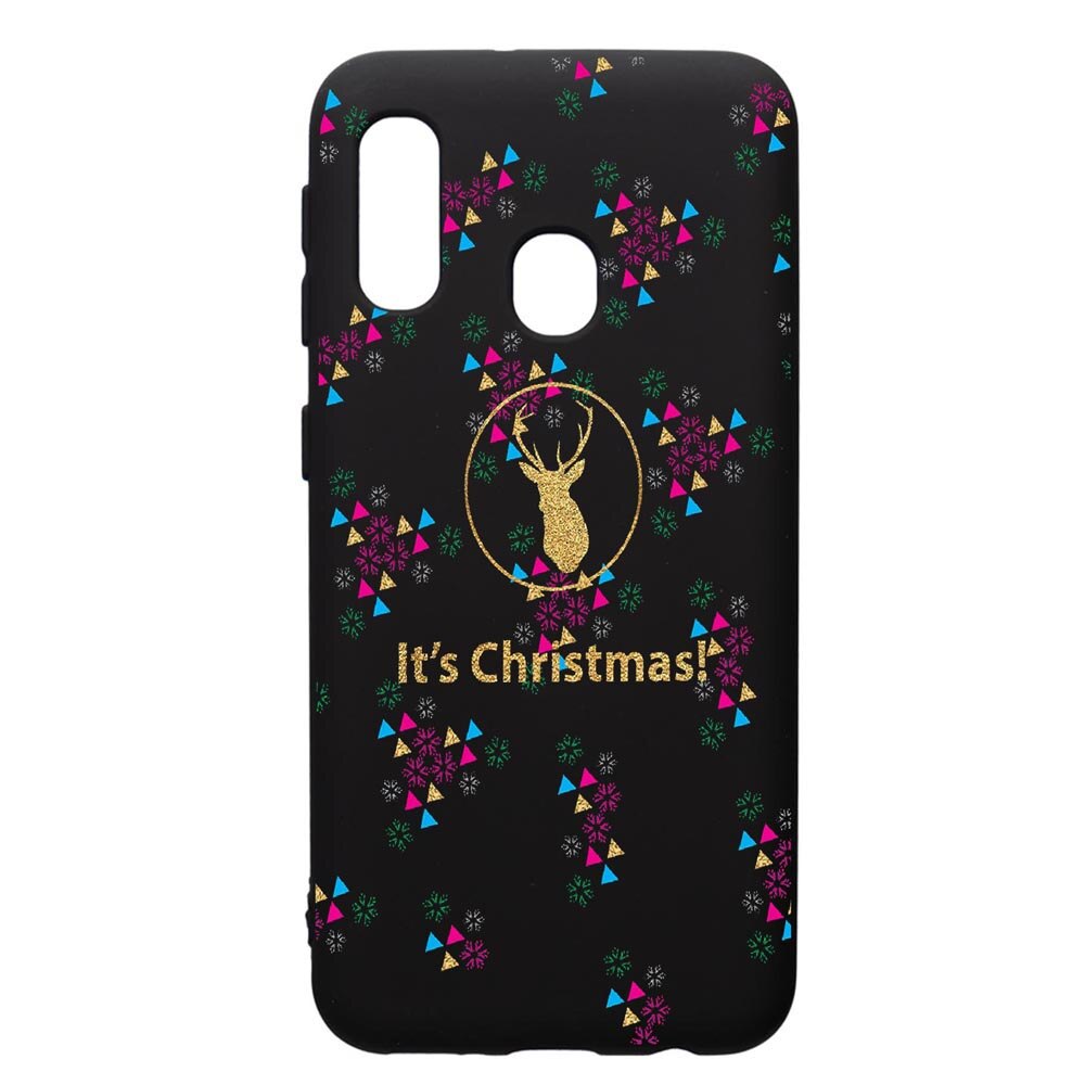 Husa de protectie Samsung Galaxy A20E, Xmas, silicon, cu interiorul din material textil, protectie camera, PB313