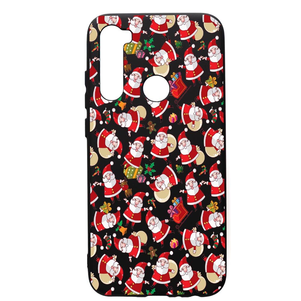 Husa de protectie Xiaomi Redmi Note 8, Xmas, silicon, cu interiorul din material textil, protectie camera, PB315
