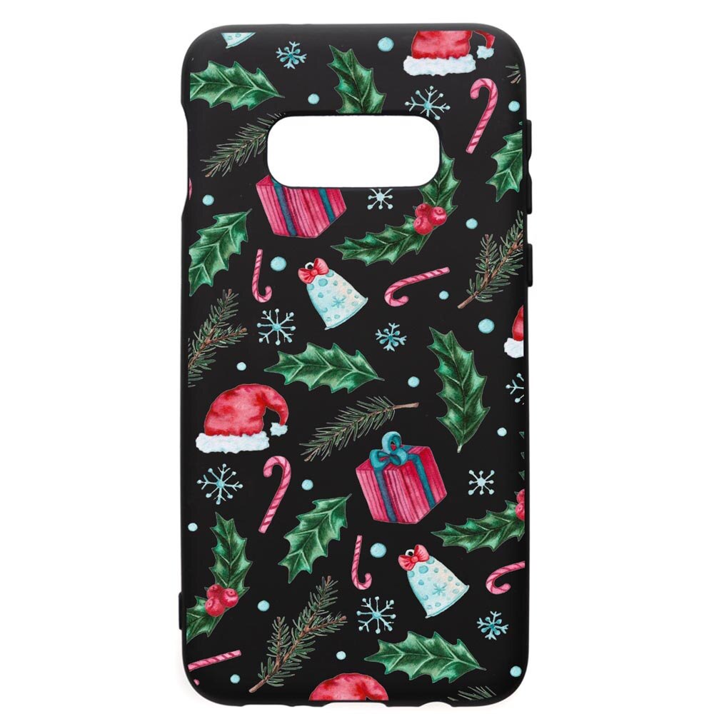 Husa de protectie Samsung Galaxy S10E, Xmas, silicon, cu interiorul din material textil, protectie camera, PB314