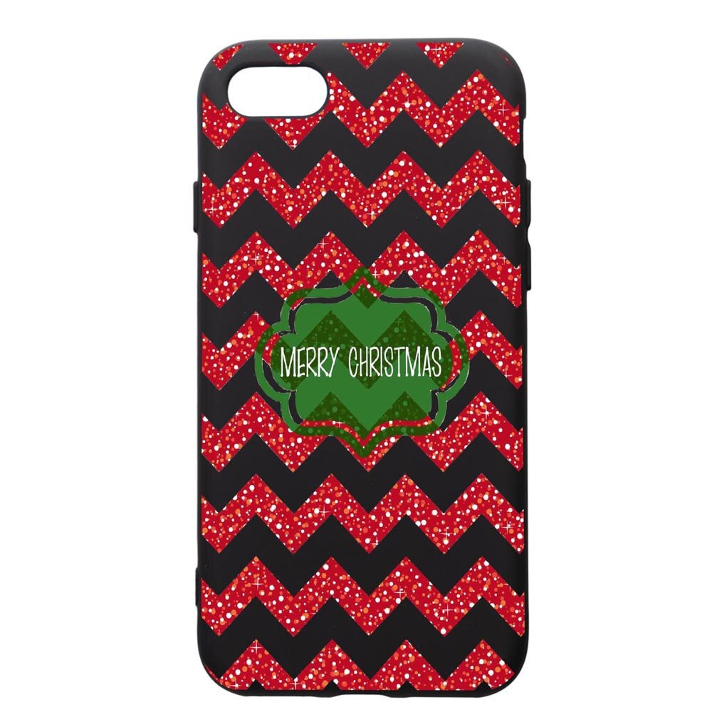 Husa de protectie Apple iPhone SE 2 / iPhone 8 / iPhone 7, Xmas, silicon, cu interiorul din material textil, protectie camera, PB316