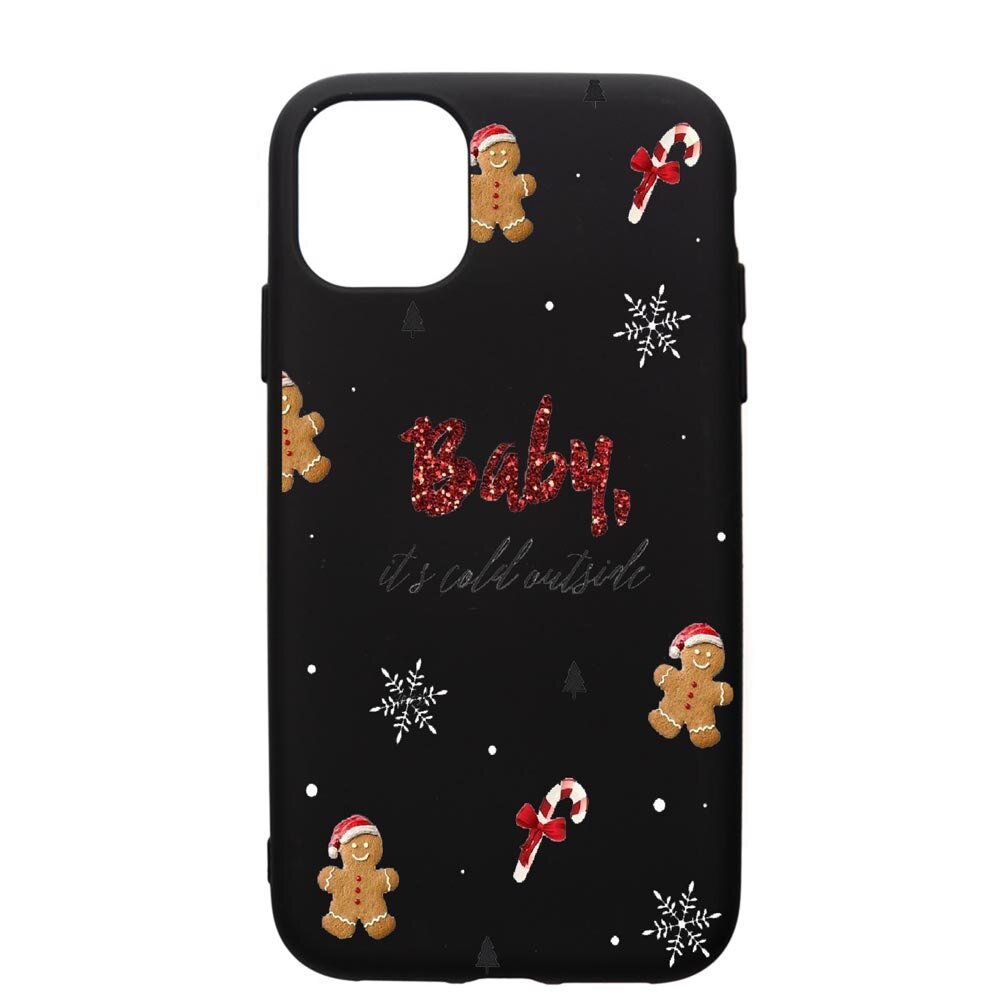 Husa de protectie Apple iPhone 12, Xmas, silicon, cu interiorul din material textil, protectie camera, PB319