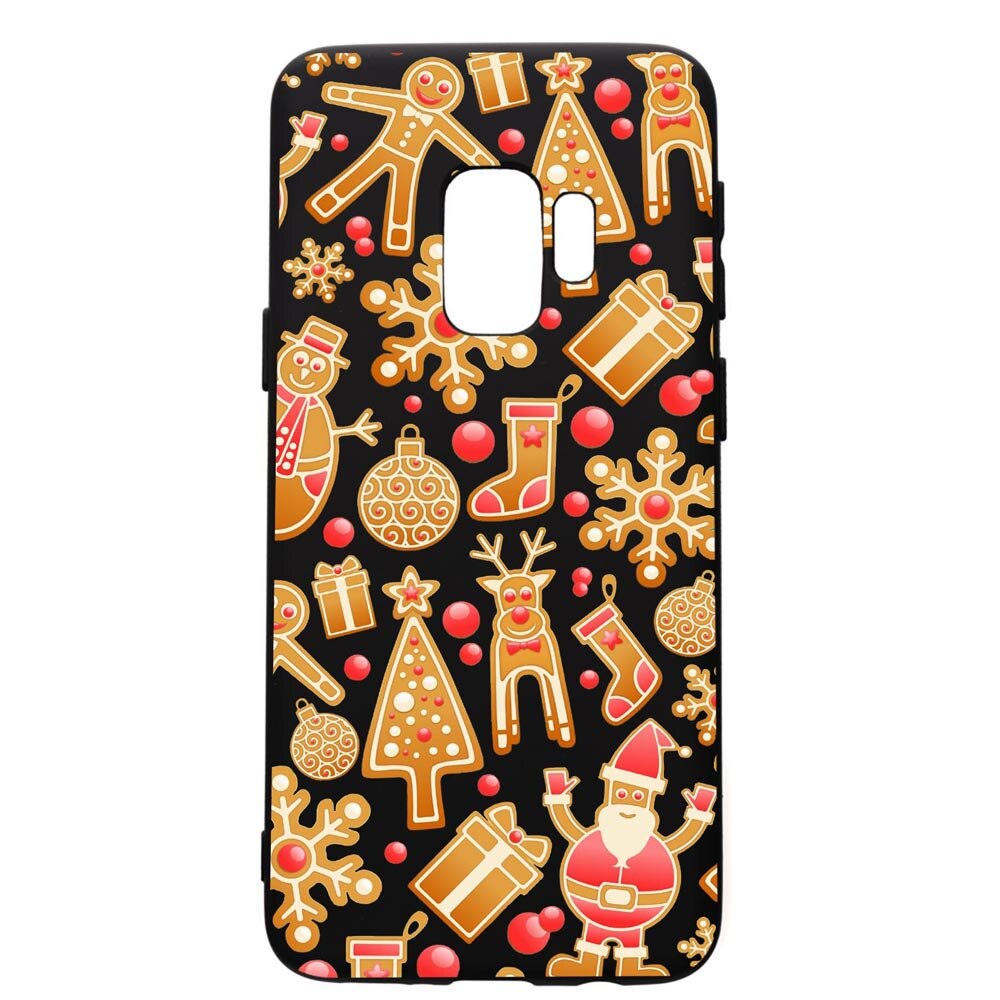 Husa de protectie Samsung Galaxy S9, Xmas, silicon, cu interiorul din material textil, protectie camera, PB317