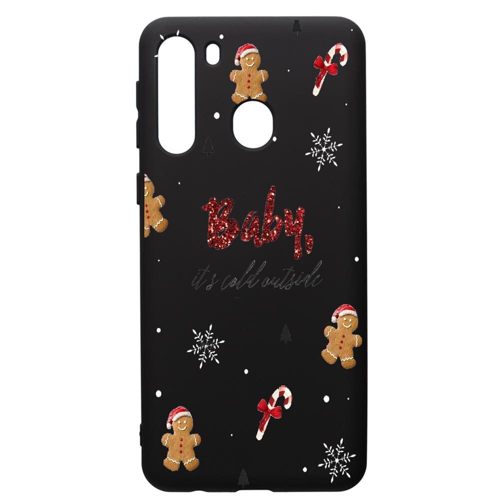 Husa de protectie Samsung Galaxy A21S, Xmas, silicon, cu interiorul din material textil, protectie camera, PB319
