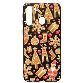Husa de protectie Samsung Galaxy A21S, Xmas, silicon, cu interiorul din material textil, protectie camera, PB317 Husa de protectie Samsung Galaxy A21S, Xmas, silicon, cu interiorul din material textil, protectie camera, PB317