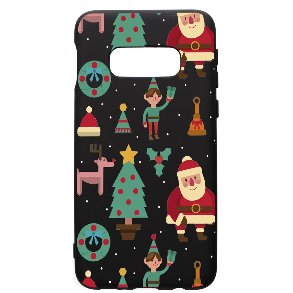 Husa de protectie Samsung Galaxy S10E, Xmas, silicon, cu interiorul din material textil, protectie camera, PB320