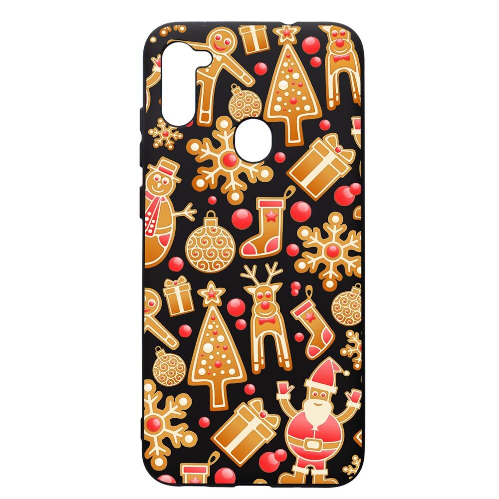 Husa de protectie Samsung Galaxy A11, Xmas, silicon, cu interiorul din material textil, protectie camera, PB317