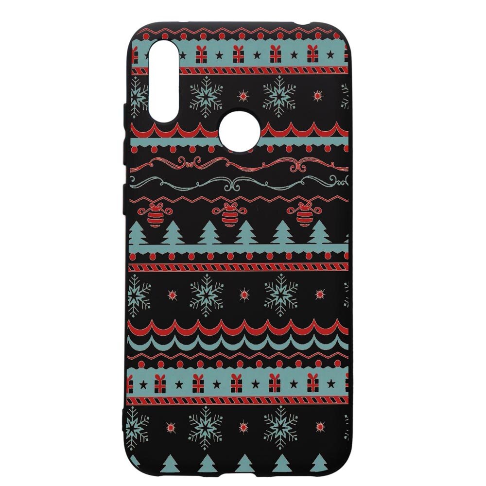 Husa de protectie Huawei Y7 2019, Xmas, silicon, cu interiorul din material textil, protectie camera, PB321