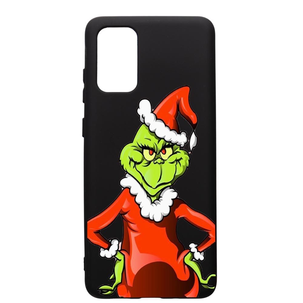 Husa de protectie Samsung Galaxy A71, Xmas Grinch, silicon, cu interiorul din material textil, protectie camera, PB322